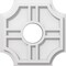 Ekena Millwork Haus Architectural Grade PVC Contemporary Ceiling Medallion, 10"OD x 3"ID x 3 1/4"C x 1"P CMP10HS-03000 - alternate 1
